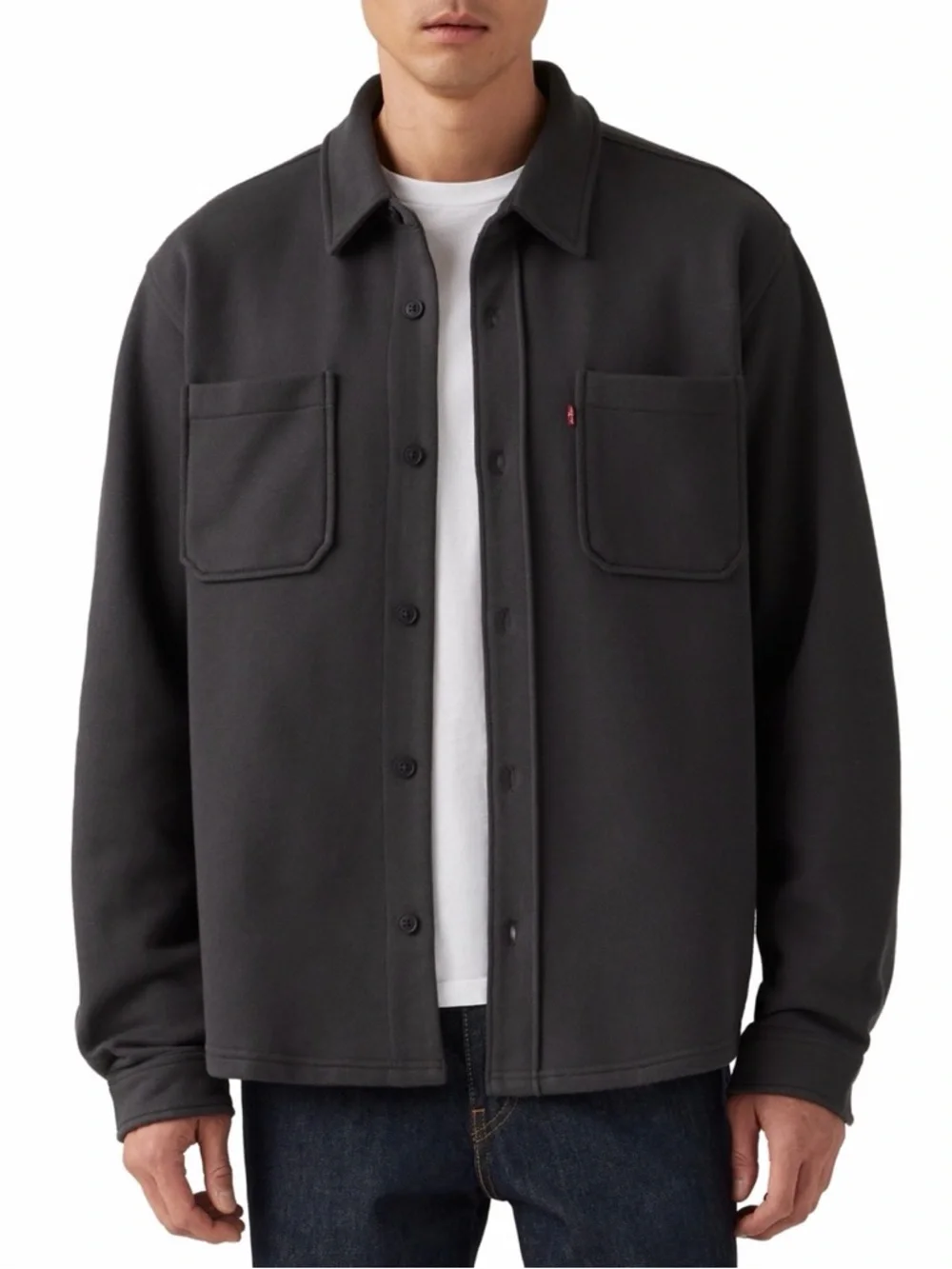 Levi’s Norwood Long Sleeve Worker Shirt Jacket Men’s XL Gray Cotton Blend - Picture 9 of 10